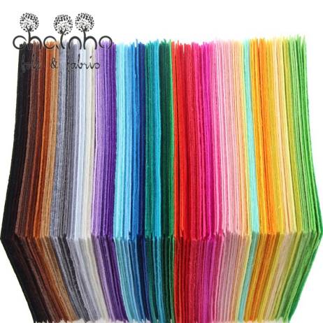 Non Woven Fabric 1mm Thickness Polyester Felt Sheets Of Home Decoration Pattern Bundle For Sewing Dolls Crafts 40pcs 10x15cm