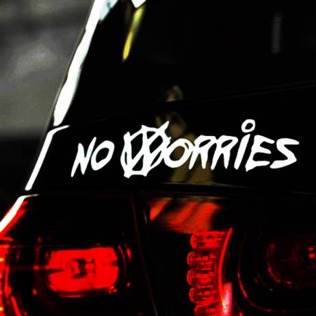 20*4cm Car Stickers VW Volkswagen Scirocco Golf R20 GTI NO WORRIES Reflective Stickers Hellaflush Racing Sports Car Vinyl Decal
