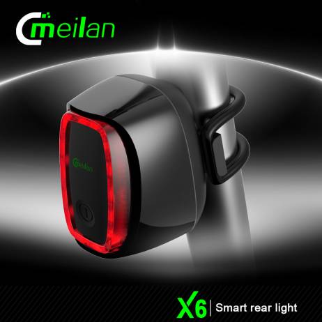 Hot Usb Battery Smart Bicycle Bike Light Tail-lamp Taillight Safety Tail Lights Switch Seatpost Flash Model Rushed Meilan X6