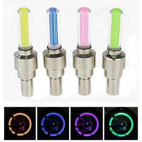 bike light with no battery mountain road bike bicycle lights LEDS Tyre Tire Valve Caps Wheel spokes LED Light BL0157
