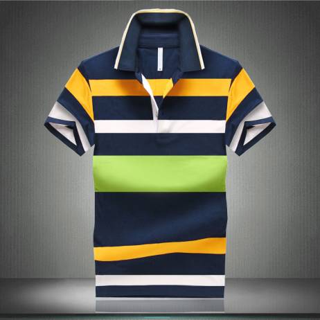 Striped Polo Shirt Hot Sale Fashion Men 2015 Summer Short Sleeve Polo's Turn-down Collar Polos Hombre Men's Casual Brand POLO