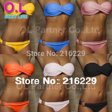 Newest Summer Sexy Bikini Women Swimwear Fashion Occidental Secret Beach Swimsuit 10 Colors S M L #OL054