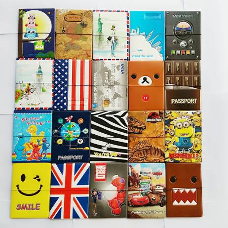 Wholesale 22 Styles Fashion Passport Holder Leather Passport Cover Passport Package Travel Card Holder Bag 14*9.6cm Top Quality