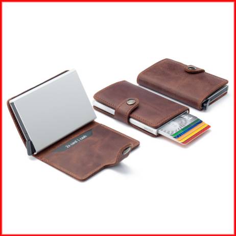 Men wallets No breaking No bending slim wallet pop up click slide aluminum case credit card protector