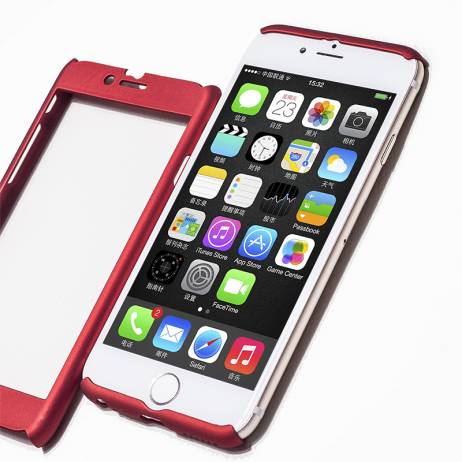 Case for Apple iPhone 6 s 6s 4.7 inch plus 5.5 360 Degree Luxury Full Body Protection 3D coque phone cover With Tempered Glass