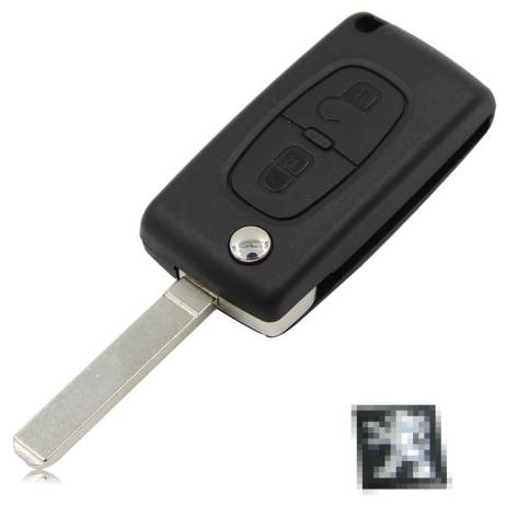 2 Button Remote Flip Folding Key Shell Case For Peugeot 207 307 308 407 807 Free Shipping