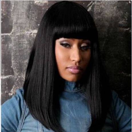 African american Long Black Straight wigs Heat Resistant Synthetic Hair Wigs for Women Sexy Pelucas
