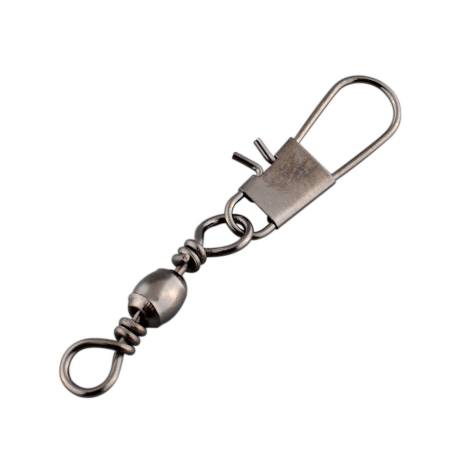 100Pcs Brass Barrel Swivel Pin Fishing Connector Link Solid Rings With Interlock Snap Tackle 30mm Free shipping fishing hook