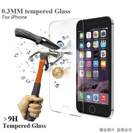 0.30mm 2.5D Ultra HD Tempered Glass for iPhone 6 6plus Tempered Glass Screen Protector Film for iPhone 4 4S 5 5s 6 6s plus guard