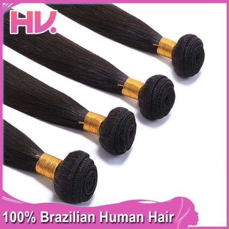 Grade 7A Brazilian Virgin Hair Straight 4 Bundles Unprocessed Virgin Brazilian Straight Hair Weave Brazilian Virgin Human Hair