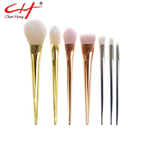 2016 New Makeup Brushes Metal Gold/Silver/Pink 1 Pcs Professional Makeup Brushes Set Eyebrow Eyeliner Powder Brush Makeup Tools