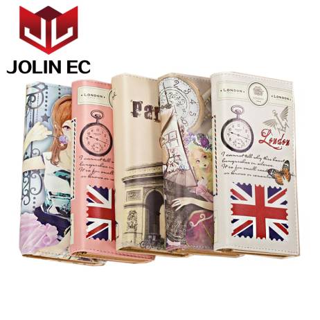 Fashion Woman Leather Retro Purse Bag Clutch Wallet Card Holder Vintage Bag Multiple Cards Holder Wallet For Girls Women Wallet