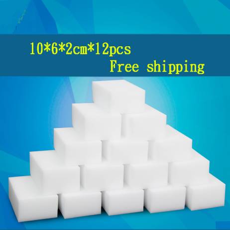 12pcs/lot 10*6*2cm Magic Sponge Eraser Melamine Cleaner Eco-Friendly White multi-functional Cleaning Kitchen Magic Eraser