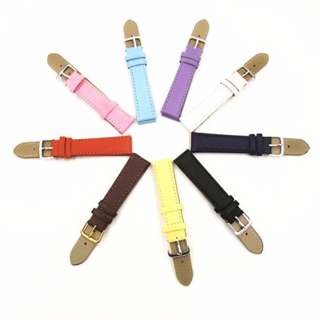 Plain weave PU leather strap Watchband 12mm, 14MM, 16MM, 18MM, 20MM watch band 2016 new Candy colors clock Straps for watches