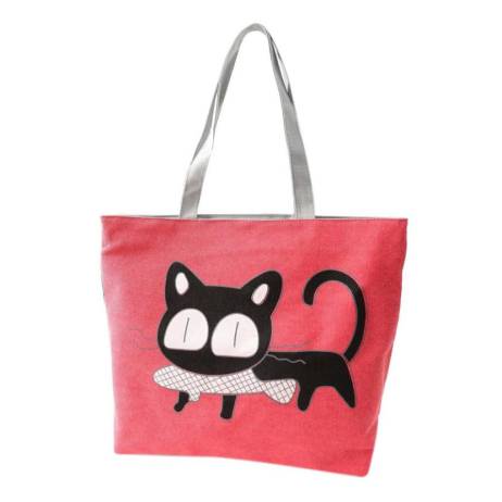 2015 Famous Brand Women Handbag Fashion Female Cat Ladies Large Clutch Bag Woman Canvas Casual Handbags Shoulder Tote Bag Bolsos