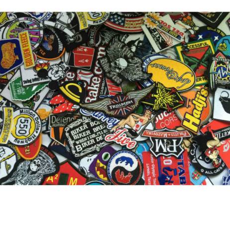 Free shipping mix 24 PCS applique embroidery college badge blossom Hot melt adhesive clothing patch DIY accessories