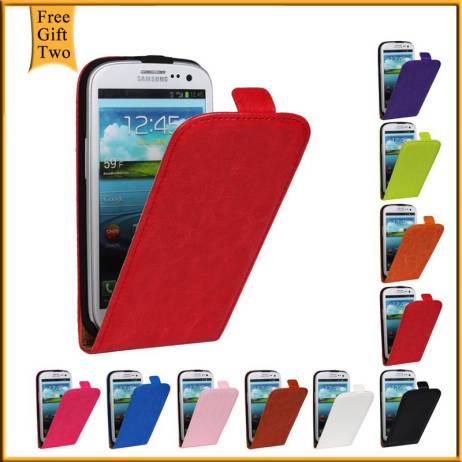 Cover For Samsung Galaxy S3 SIII Luxury Genuine Leather Flip Case For Samsung Galaxy S3 i9300 9300 Vertical PU Shell Phone Bags