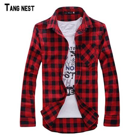 Men Plaid Shirt Camisas 2016 New Arrival Men's Fashion Plaid Long-sleeved Shirt Male Casual High Quality Shirt I194