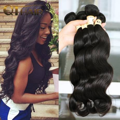 7A Grade Brazilian Virgin Hair Body Wave 3 Bundles Queen Hair Products Brazilian Body Wave Unprocessed Human Hair Weave 100g/Pcs
