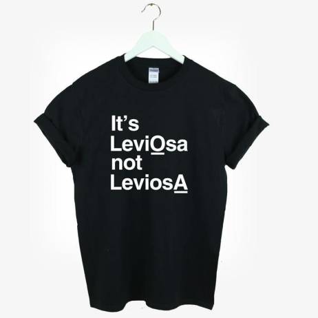 New Hot 2016 Fashion Women's T-shirt LeviOsa not LeviosA Harry Potter Cotton Casual Hipster Shirt For Lady White Black Top Tees