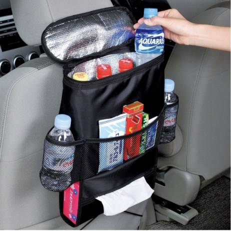 Hot Sell Car Covers Seat Organizer Insulated Food Storage Container Basket Stowing Tidying Bags car styling free shipping