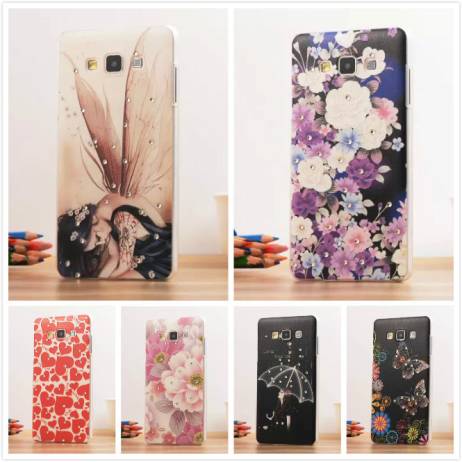 12 Pattern, A3 Fashion 3D Diamond Dimensional Relief Painted Case Cover For SAMSUNG GALAXY A3 A300 A3000 Mobile Phone Bag