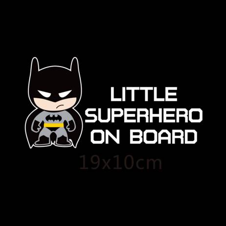Car Decoration Superheroes Baby On Board Reflective Car Stickers And Decals for chevrolet cruze ford focus vw hyundai honda kia