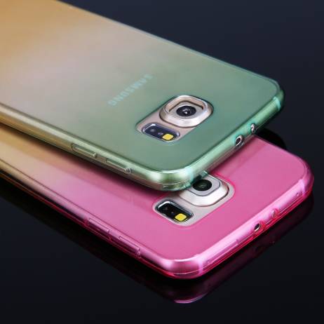 Hot Sale! Phone Cases for Samsung Galaxy A3/A5000/A7 Case Transparent Gradient Color Design TPU Silicon Phone Covers Shell
