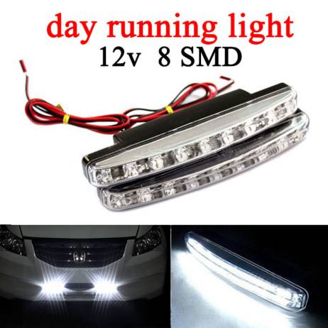 lampada super branca Waterproof led DRL high power led light bar drl led daytime running lights car styling lamp car led light