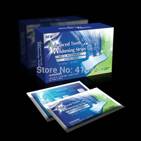 14Pairs/Box Oral Hygiene Teeth Whitening Strips Professional Double Dental White Teeth Strips Gel Bleaching Tooth Free Shipping