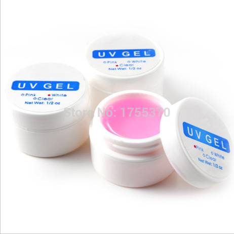 Freeshipping 1PCS X Pink White Clear Transparent 3 Color Options UV Gel Builder Nail Art Tips Gel Nail Manicure Extension