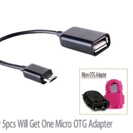 Free shipping Micro USB OTG Cable Adapter For Samsung HTC LG Sony Android Tablet PC /MP3/MP4 /Smart Phone Mobile