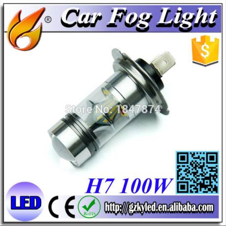 High Power H7 12v led 100W xenon bulb Auto Driving Fog Headlight Light Lamp Bulb 6000K White 24V LED lamps for car