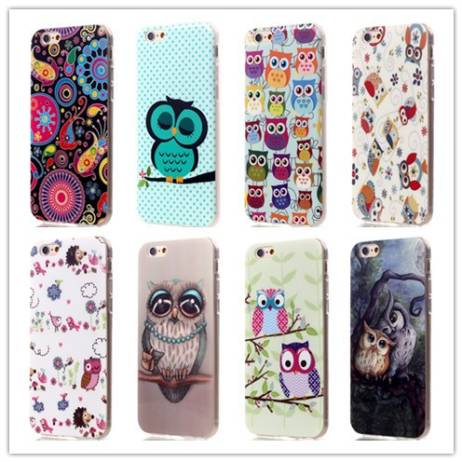 Wholesale New Cute Cartoon Owl Pattern Soft TPU Case For Apple iPhone 6 6S Case 4.7