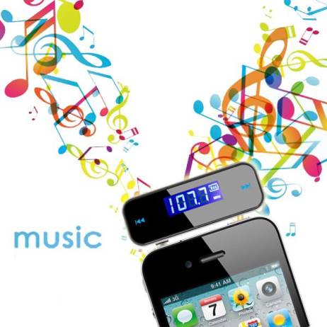 Mini Wireless LCD 3.5mm In-Car Handsfree Car Kit Bluetooth Music Audio FM Transmitter USB For iPhone Electronic Car MP3 Player