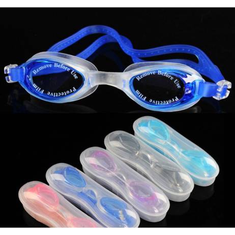 Fashion Outdoor Water Sports Swimming Coating Eyeglasses Diving Glasses Goggles Swimwear For Men Women Children with clear case
