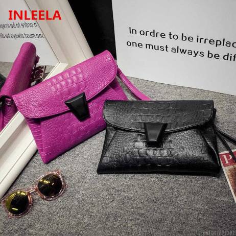 Tinkin High Quality Crocodile Day Clutch Fashion Women Messenger Bag Small Women Shoulder Bag