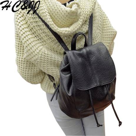 2016 New Vintage Washable Leather Backpack Women Sequined Backpack For School Girls Outdoor Ladies Bag Mochila Feminina HC0059