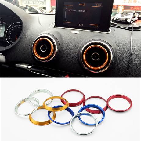 2015 New Car Styling 4PCS/SET Air Conditioning Heat Control Switch knob AC Knob Case For Audi A3 Sedan High Quality HXY0157