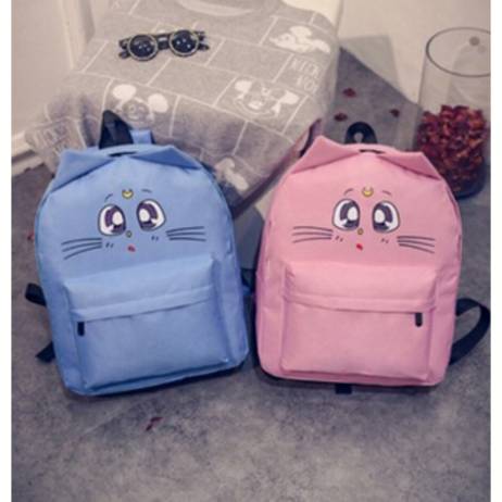 wholesale women shoulder bag cat ear canvas cute school bags backpacks teenage girls mochila feminina Outdoor Travel Pack DL1925