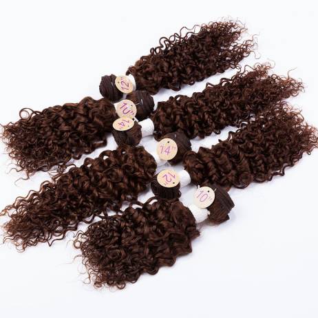 EVET brazilian virgin hair Kinky curly 6 Bundles 7A Unprocessed 2x10