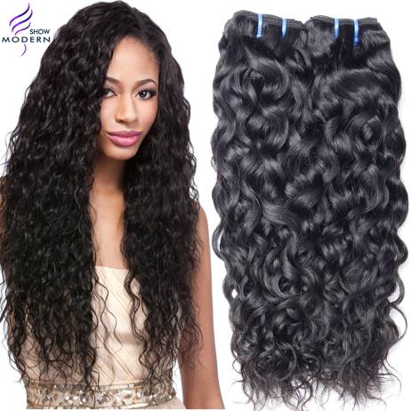6A Brazilian Virgin Hair Water Wave 4bundles Modern Show Hair Wet and Wavy Virgin Brazilian Ocean Wave hair Human Hair Extension