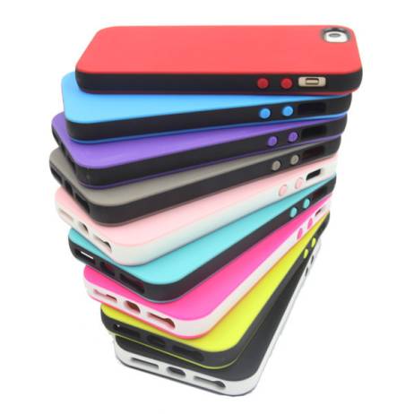 Free New Fashion opacity soft cover case phone skin TPU Material cartoon case For iPhone 5G 5S 5 cover case--free shipping