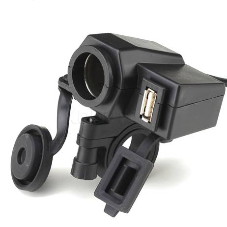 New Waterproof power socket usb for motorcycle Motorbike 12 V Cigarette Lighter 5V USB Power Port Adaptor Outlet Charger