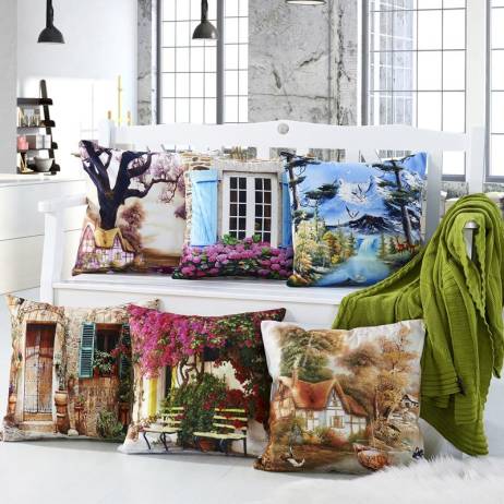 RUBI 3D flower cushion without inner home...