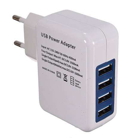 High Quality EU US 4 USB Port Micro USB Charger USB Adapter HUB EU US Plug For Samsung Charger For iPhone 6 6s Plus 5s