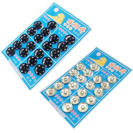 Metal Snap Buttons Fasteners Press Button Stud Black White Sewing Accessories Buttons scrapbooking