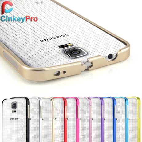 CinkeyPro Ultrathin Aviation Frame S5 Phone Cover Ultra Thin Metal Luxury Aluminum Bumper Case For Samsung Galaxy S5 i9600
