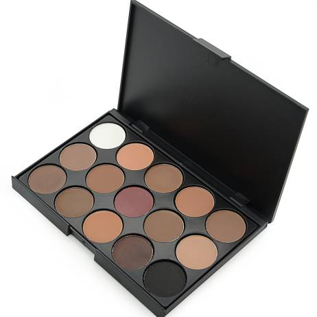 Eye Make Up 4 Different New Fashion 15 Color Matte Shimmer Pigment Eyeshadow Palette Cosmetic Makeup Set EARTH Tone Eye Shadow