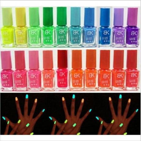 2016 Hotsell New Hotsell 19 Candy Colors Glow The Dark Luminous Fluorescent Nail Art Polish Enamel Free Shipping Beauty